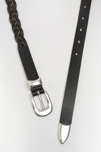 Hand‑Braided Calf Leather Belt