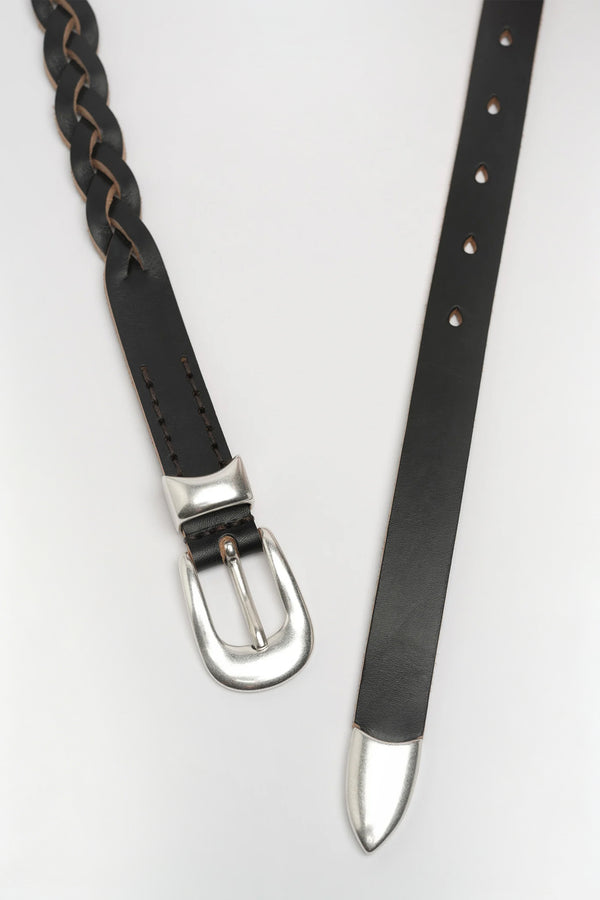 Hand‑Braided Calf Leather Belt