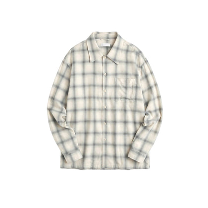 Viscose Plaid Basic Shirt