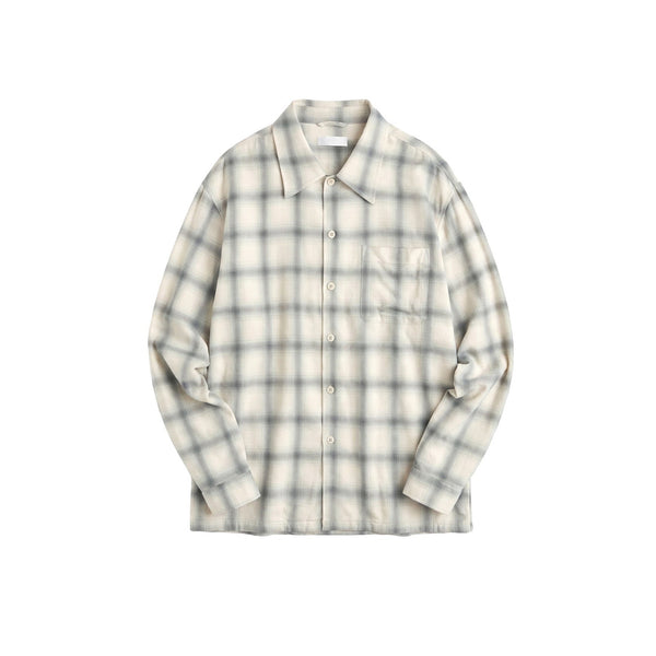 Viscose Plaid Basic Shirt