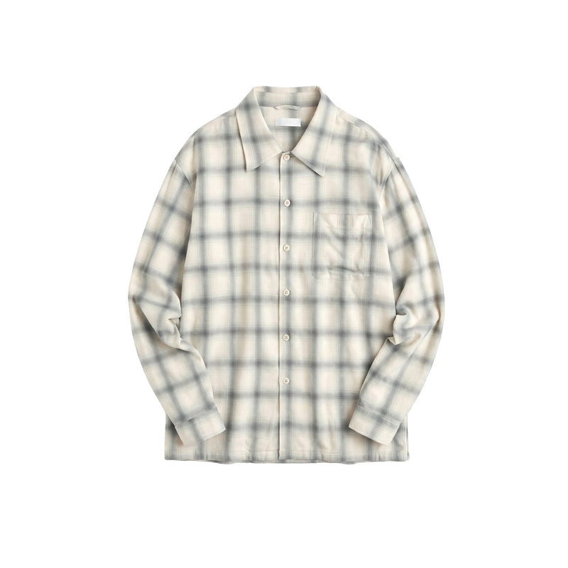 Viscose Plaid Basic Shirt