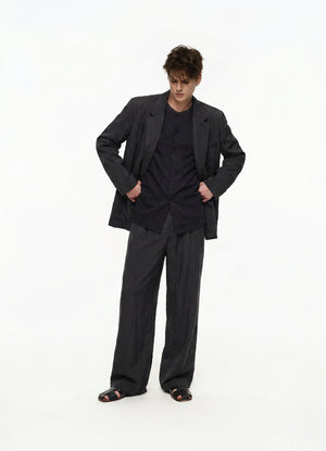 Dry silk trousers