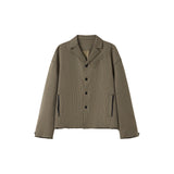 Frayed loose suit jacket