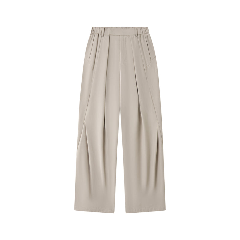 Wool Pleated Trousers
