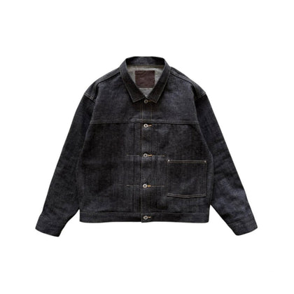 White Selvage Snowflake Raw Denim Jacket