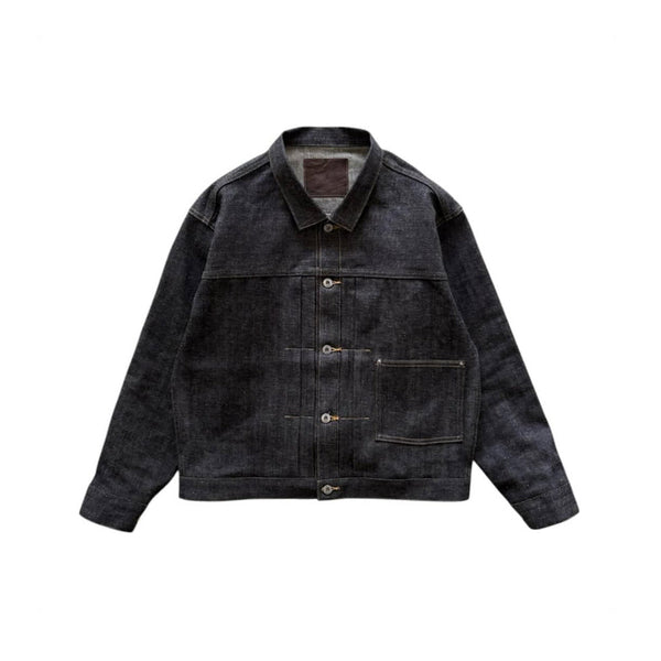 White Selvage Snowflake Raw Denim Jacket