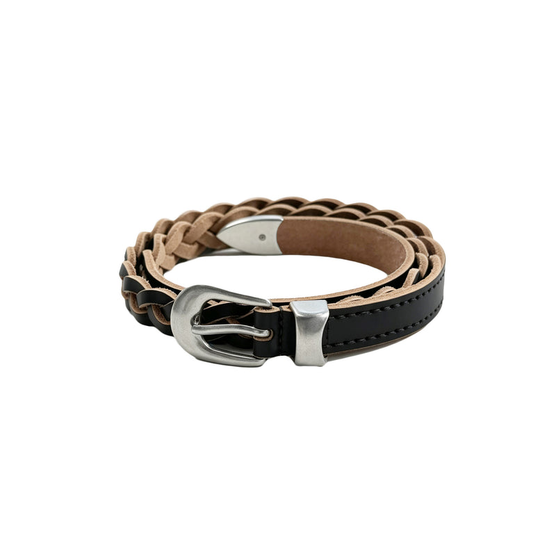 Hand‑Braided Calf Leather Belt