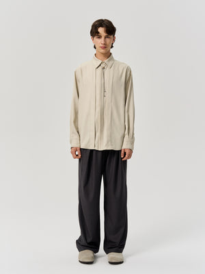 Bright line structured shirt