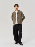 Frayed loose suit jacket