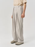 Wool Pleated Trousers