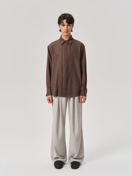 Bright line structured shirt